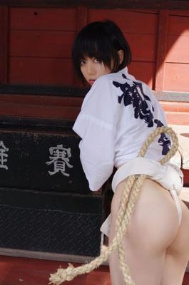 Fundoshi specific lady (Japanese loincloth)