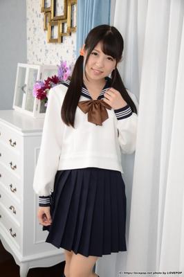 Rena Aoi - home alone after school cotton pantie show