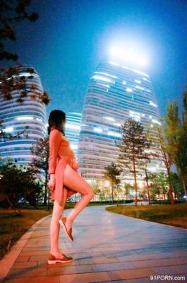 Night, Wangjing park flashing