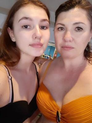 Russian mother and daughter