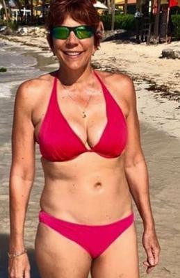 Mature bikini wife