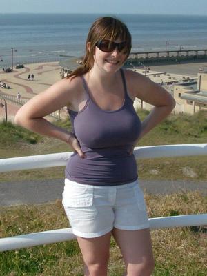 Strong girl on the beach