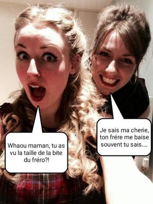 french caption (français inceste) ma bite ma soeur ma mére