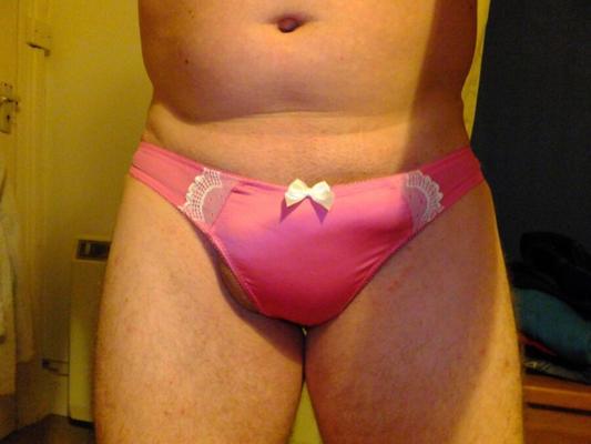 my cute sissy willy in new panties