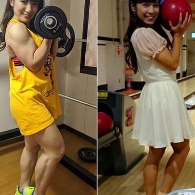 The Lovely Saiki Reika - entraîneur, lutteur et bodybuilder féminin