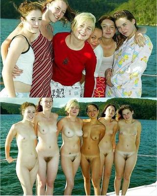 Dressed and undressed VIII - lovely girls clothed and nude