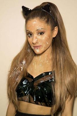 Ariana Grande nach dem Bukkake