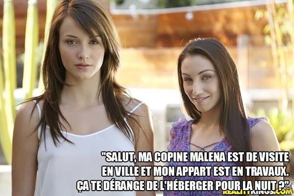 La copine de passage (french caption)