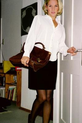 Blonde German office girl...