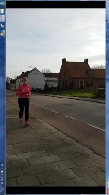 Candid Jogging street BUSTY