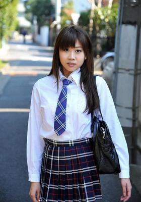 Ririka Suzuki (Nice Titties) In Plaid Skirt