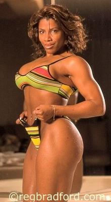 Renita Harris-Gholston (Green Stripe Bikini/Leopard Bikini)