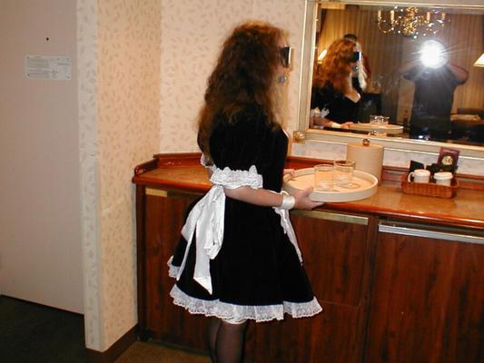 Costume Bondage: French Maid Bound & Gagged