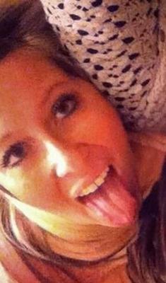 cum target face- open mouth and tongue out slut