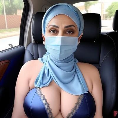 arabian women in car AI generated