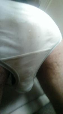 humiliated pantyboy pisses himself & sucks piss filled pad