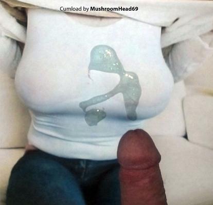 Sperme sur cette salope aux gros seins