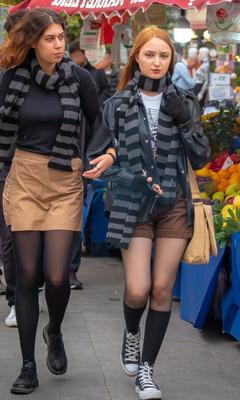 Street Pantyhose # - Real Life Russian and Turkish Cunts