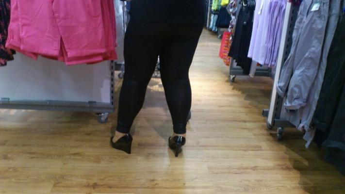 bbw en leggins