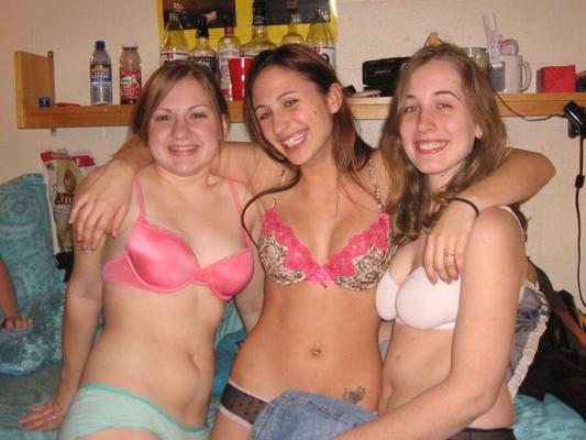 Probably drunk amateur teens stripping at party