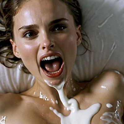 Natalie Portman - Bukkake de sperme en désordre