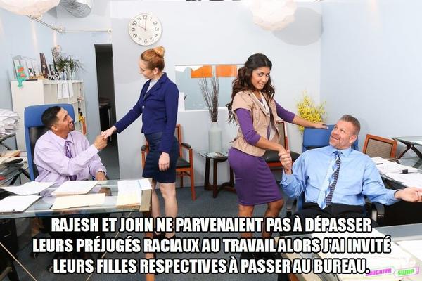 Echange de bons procedes (french caption)