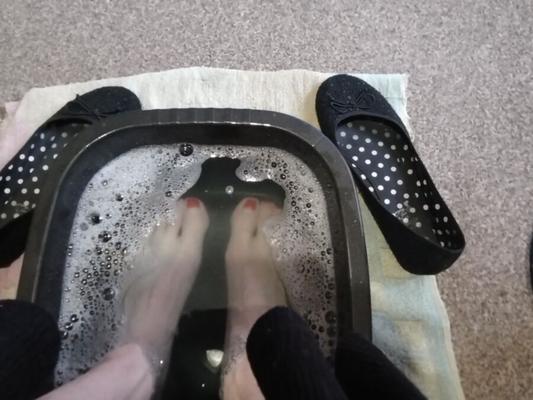 soaking my feet