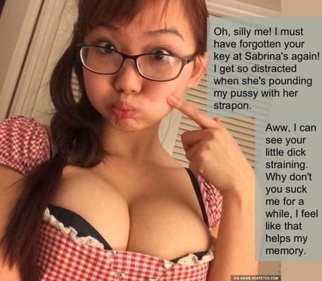 Chastity captions for cute asian women