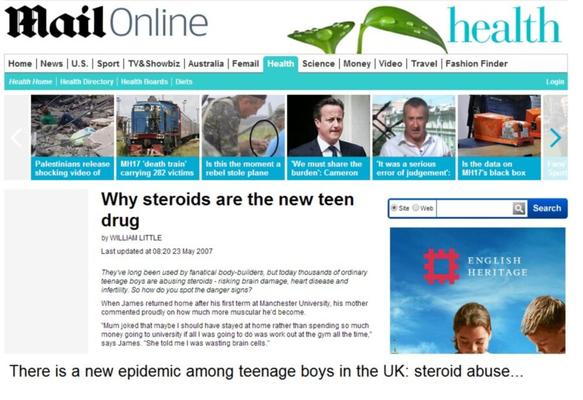 The steroid epidemic among white teenagers - why they do it and