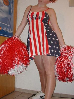 Angela german teen in pantyhose (Cheerleader)