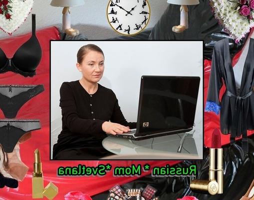 Svetlana * Die russische haarige Mutter Svetlana wechselt vom Laptop in die Realität