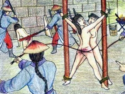 Chinese corporal punishment artwork