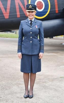 Carole Vordermann in Uniform and Pantyhose