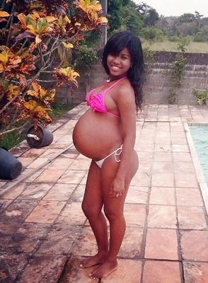 Cute Ebony Teen Pregnant