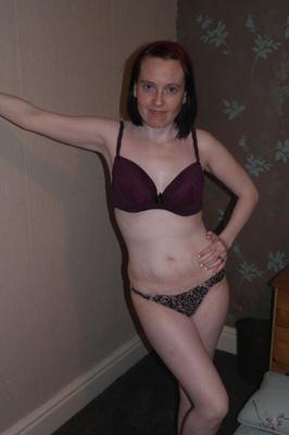 Skinny wife underwear striptease