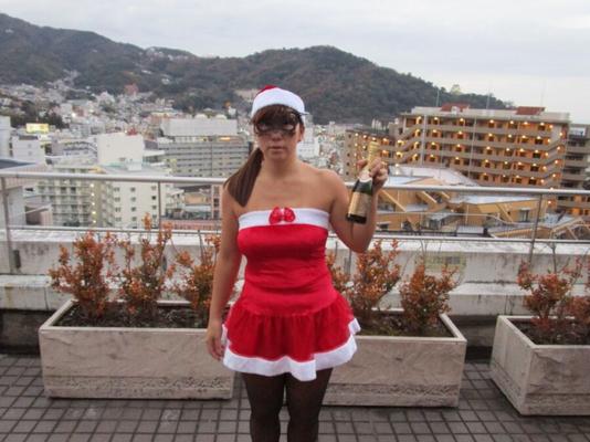 Esposa japonesa Miss K .. feliz X-Mass