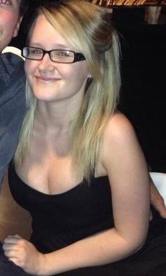 Nerdy looking UK girl with glasses non nude