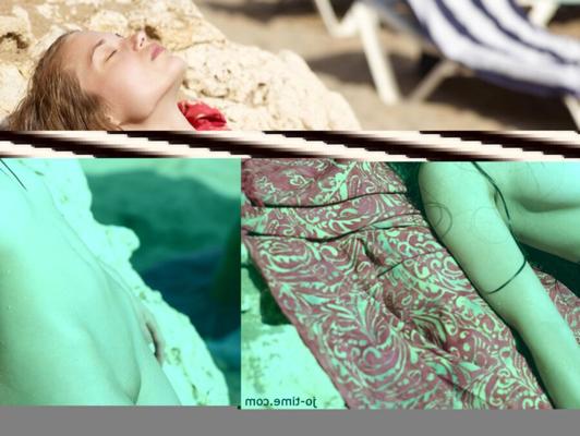 Stunning French girl at the beach!