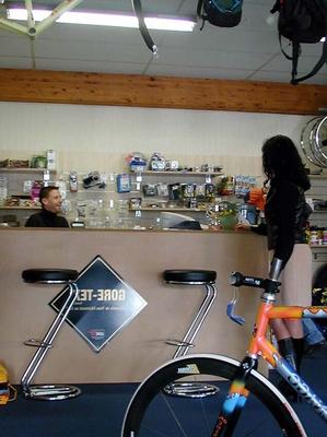 French Nadine - Hardcore - Getting ridden at the bike shop