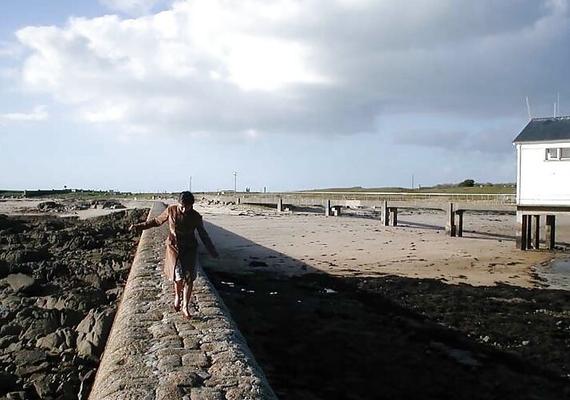 Nadine francesa piscando em Trevignon