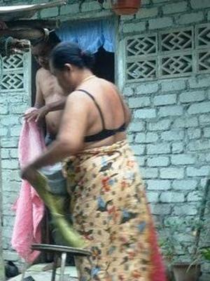 Village aunty in hot weather