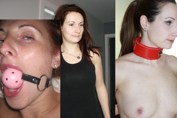 bondage gag salope gros seins seins flasques