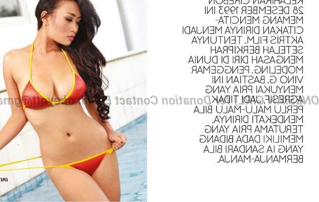 Desy Evelyn Model Bikini Indonesian Majalah Gress indo