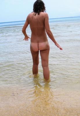 Milf en la playa