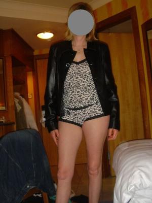 MY MILF / GILF WIFE TRYS ON HER NEW JACKET in  our HOTEL ROOM