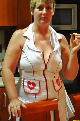 Nice UK Wife Shows Off Nurses Outfit