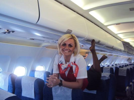 Stewardess Russian Airlines