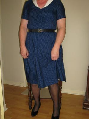 Blaues Kleid