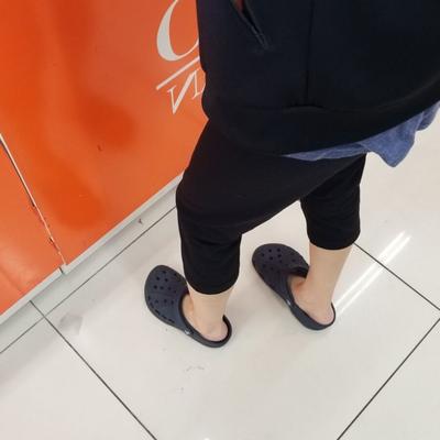 Asian gf in crocs