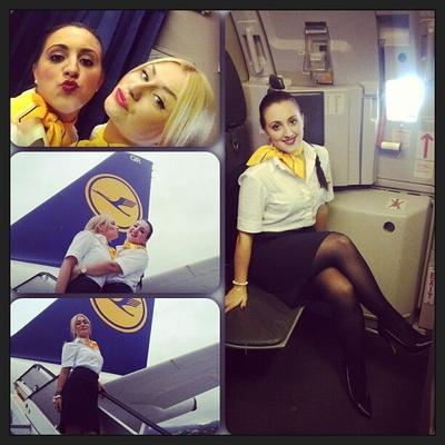 eine andere Stewardess